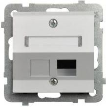 Ospel Obudowa gniazda komputerowego AS pojedynczego biała (GPK-1GS/p/00)