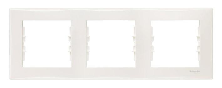 Schneider Electric Ramka potrójna Sedna pozioma kremowa SDN5800523