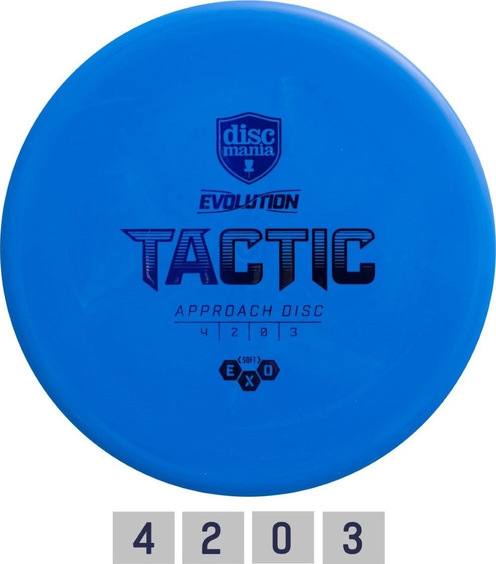 Discmania Discgolf DISCMANIA Midrange driver SOFT EXO TACTIC Evolution Light Blue 4/2/0/3