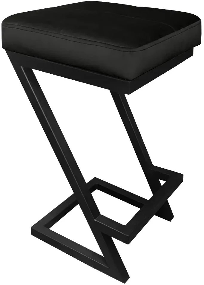 Hoker niski ZAZU VELVET czarny ATOS