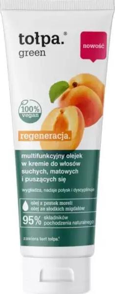 Tołpa green regeneracja. multifunkcyjny olejek w kremie do włosów suchych, matowych i puszących się, 125 ml