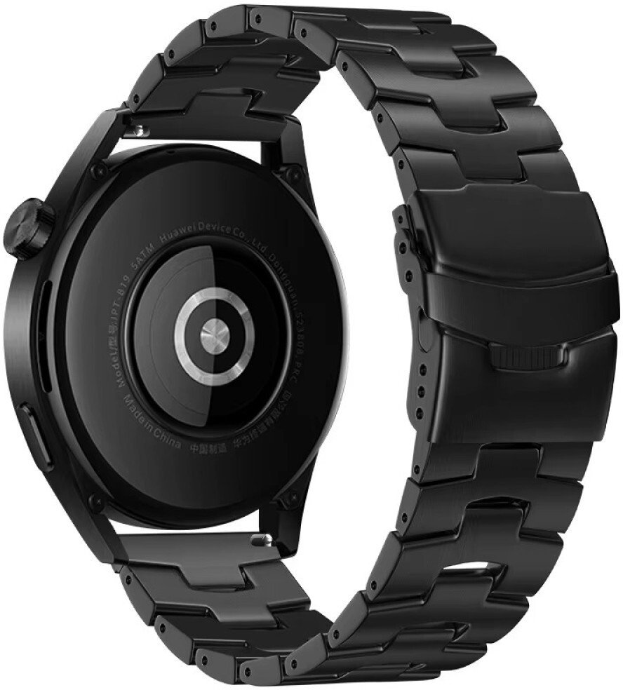 TYTANOWA BRANSOLETA DO HUAWEI WATCH GT 5 46MM GT 4 46MM 3 46MM 3 PRO 48MM 2 46MM CZARNA