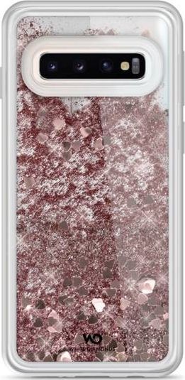 Hama HAMA WHITE DIAMONDS SPARKLE CASE SAMSUNG GALAXY S10 RÓŻOWO-ZŁOTE SERCA standard