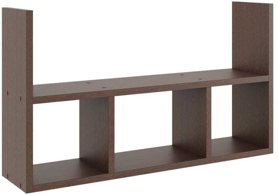 Półka ścienna, regał wiszący, 79x18x45 cm, wenge, mat