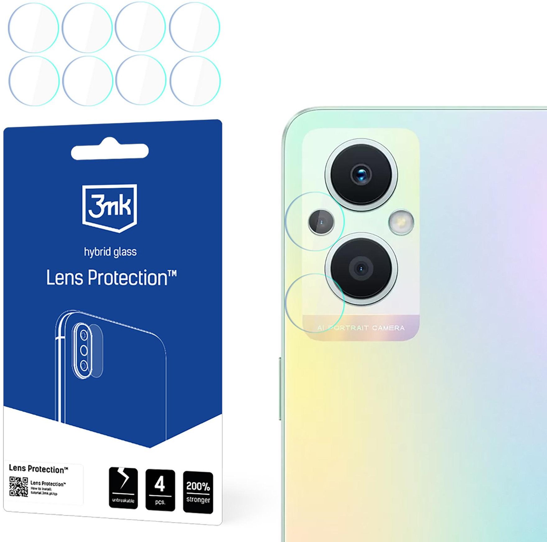 OPPO RENO 8 LITE 5G - 3MK LENS PROTECTION