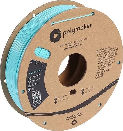 Poly Filament Polymaker PolySmooth PVB 1,75mm, 0,75kg - Teal}