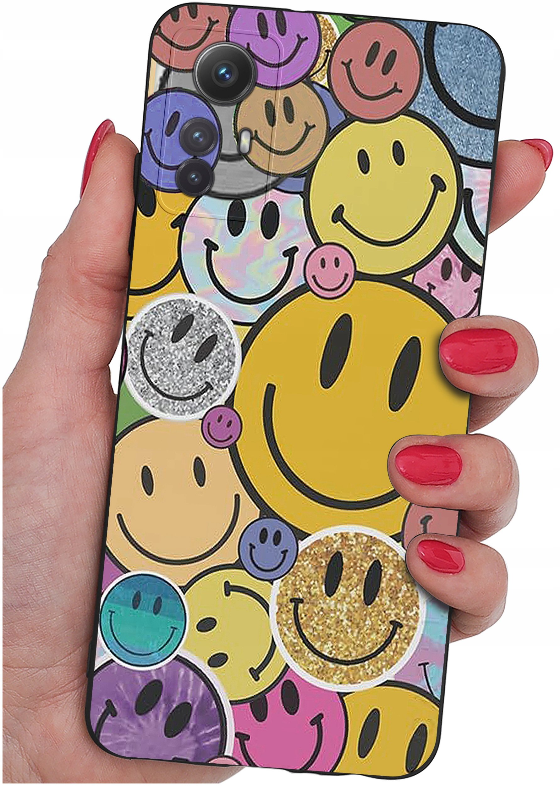 ETUI do Xiaomi Redmi Note 12S | WZORY | SILIKONOWE MATT CASE + SZKŁO 9H