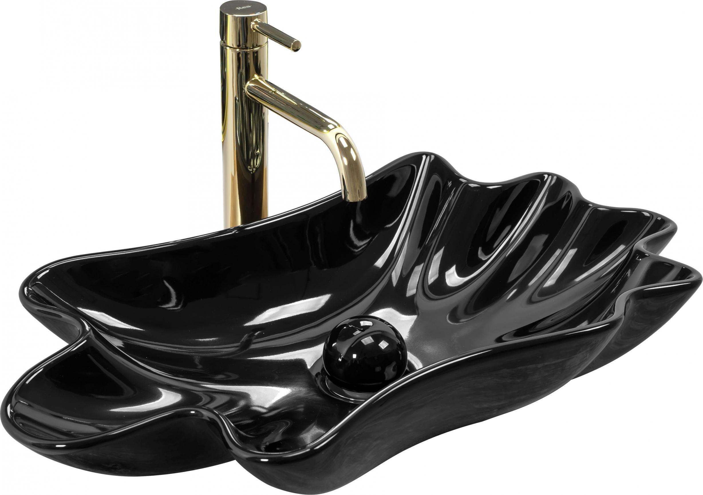 Umywalka Rea Rea Umywalka REA Infinity Black + Korek