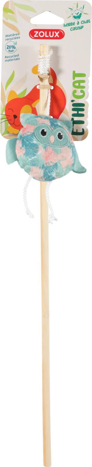 Zolux ZOLUX Zabawka dla kota ETHICAT wędka sowa, liście