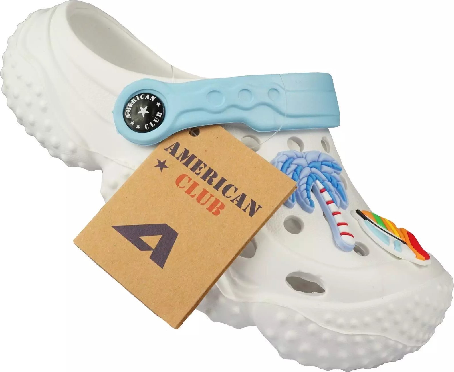 American Club Dziecięce klapki basenowe American Club NH-131/24 białe 27