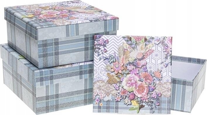 Teka Pudełko prezentowe PUK-22003-KW 3szt ROZETTE