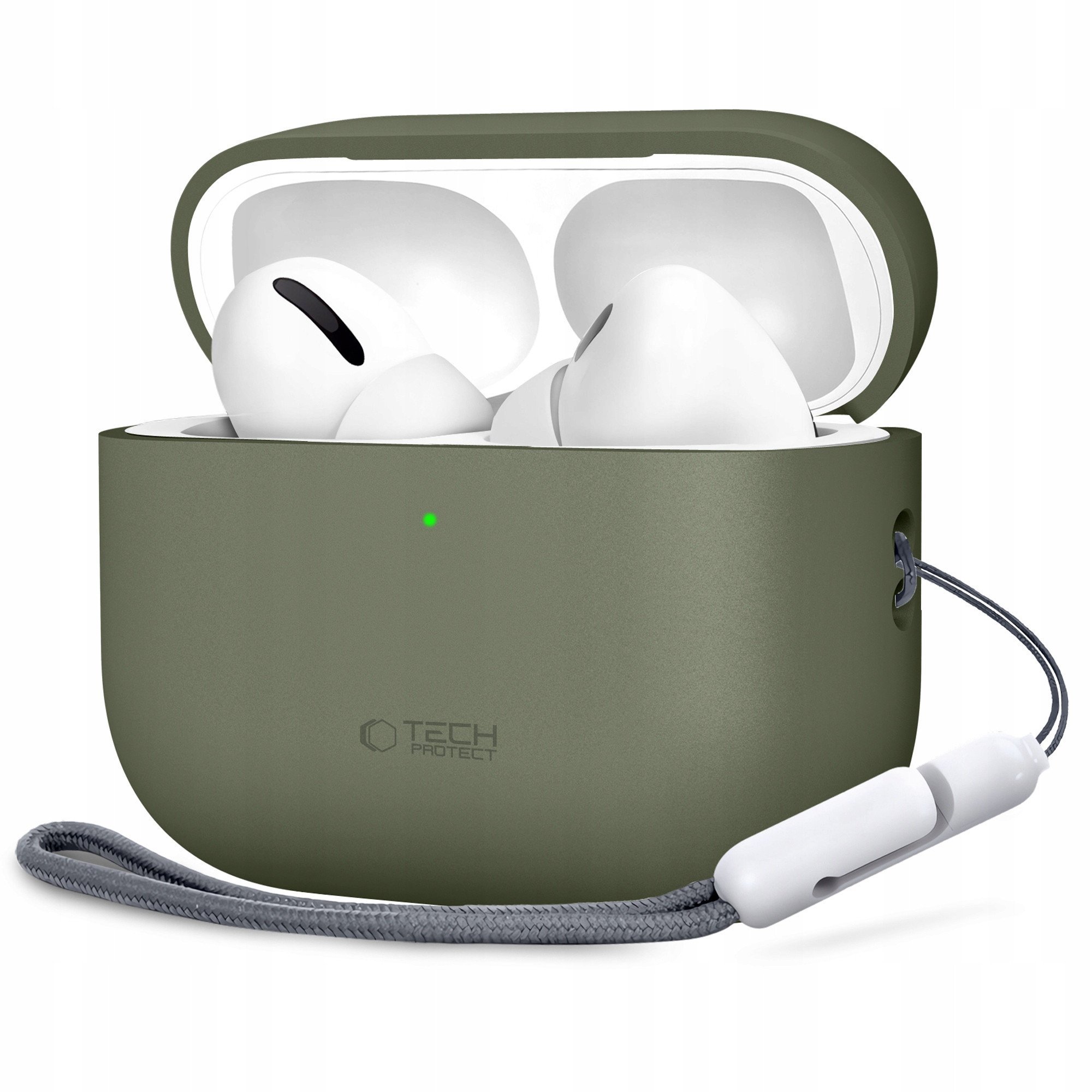 TECH-PROTECT SILICONE APPLE AIRPODS PRO 3 OLIVE GREEN