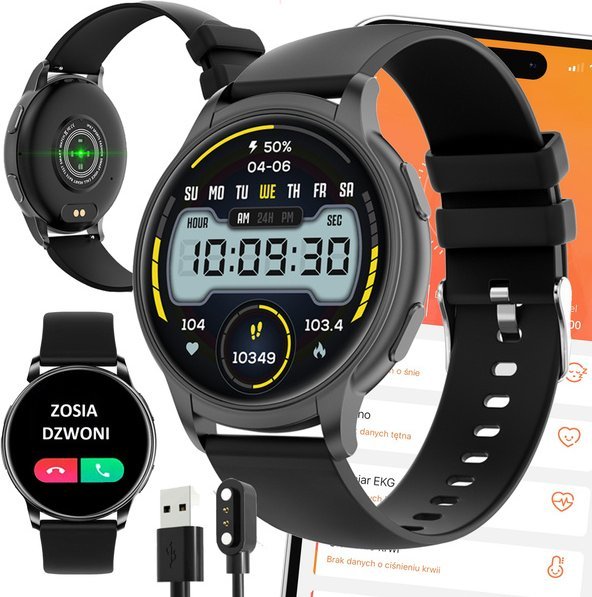Smartwatch Active Band SMARTWATCH ZEGAREK SPORTOWY SMARTBAND AMOLED PULS OPASKA SPORTOWA DAMSKI PL P2