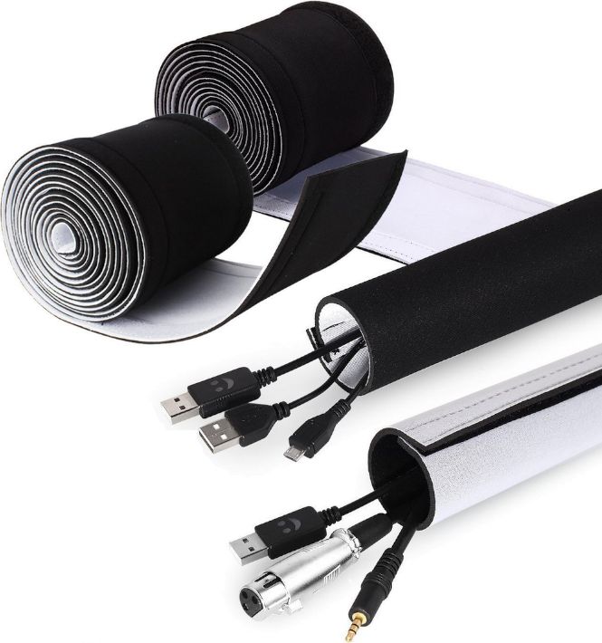 Organizer Wobell Otulina na przewody Czarno-biały 1 sztuka