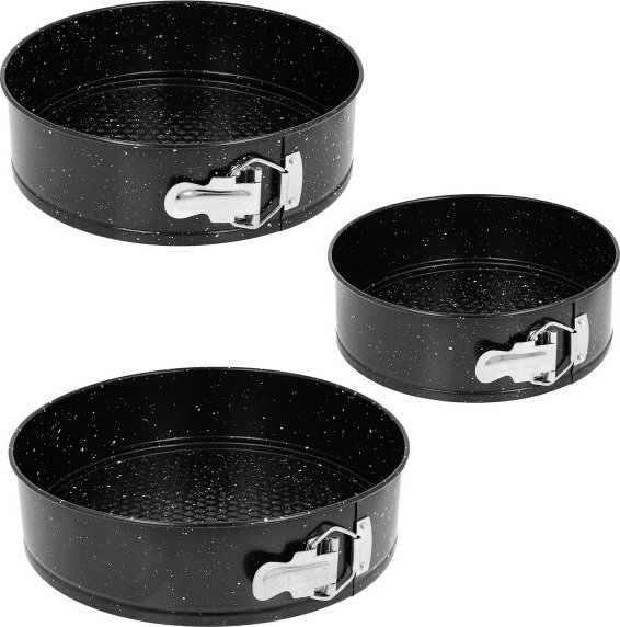 Brunbeste TORTOWNICE FORMY GRANITOWE DO PIECZENIA 3 SZT. 22/24/26cm 1028