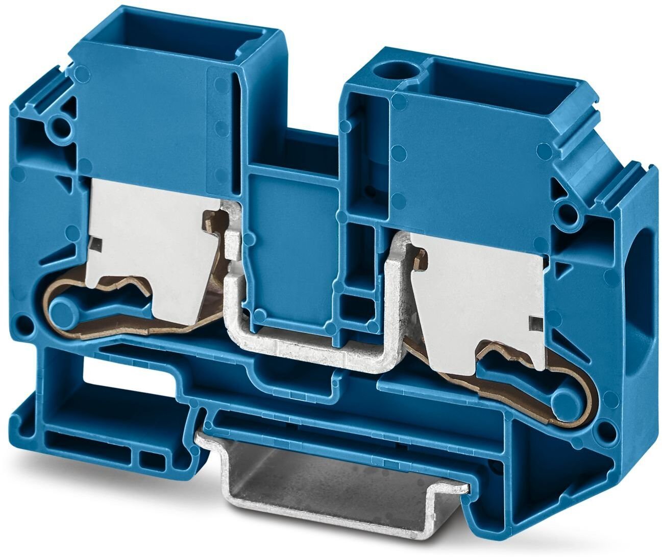 Złączka szynowa 2-przewodowa 16mm2, listwa zaciskowa koloru niebieskiego XTV 16 BU