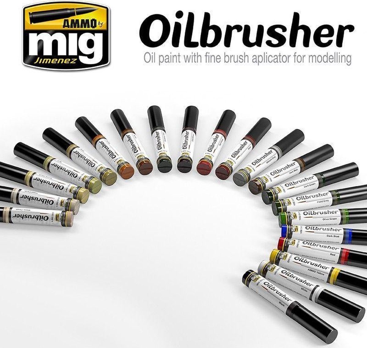 Vallejo Ammo: Oilbrushers Display N1 (80)