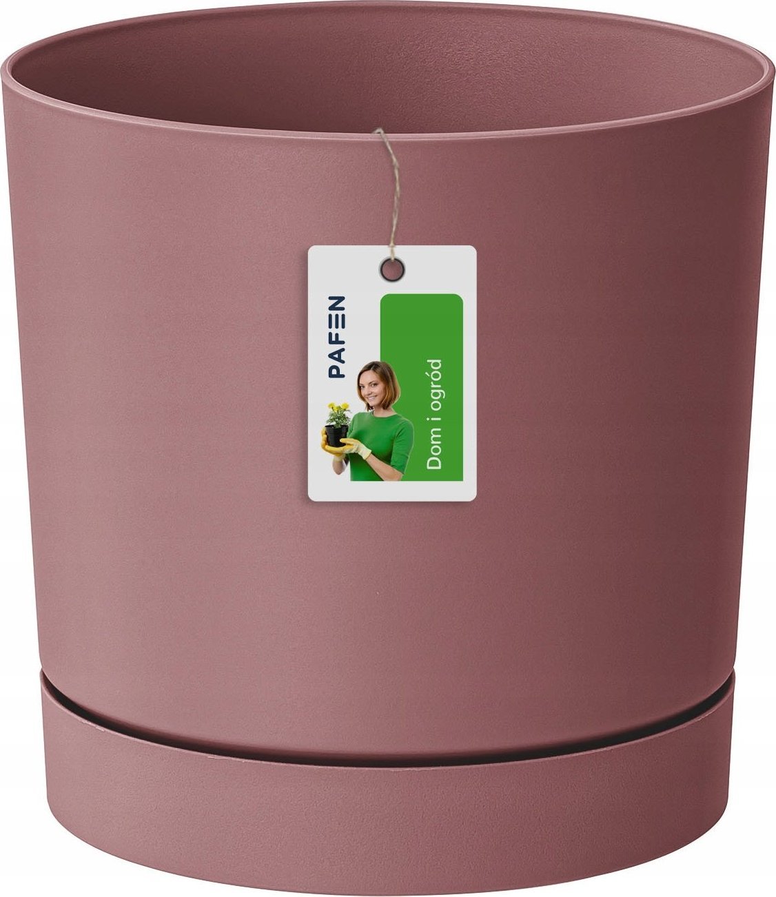 Prosperplast Okrągła Doniczka Niska Donica TUBO P DPOP130 Brąz