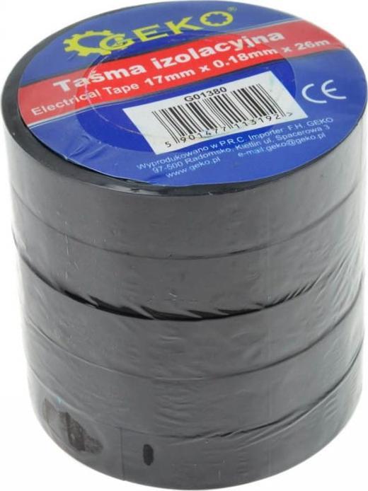 Geko TAŚMA IZOLACYJNA 17MMX0,18MX26M(5/200) G01380 GEKO