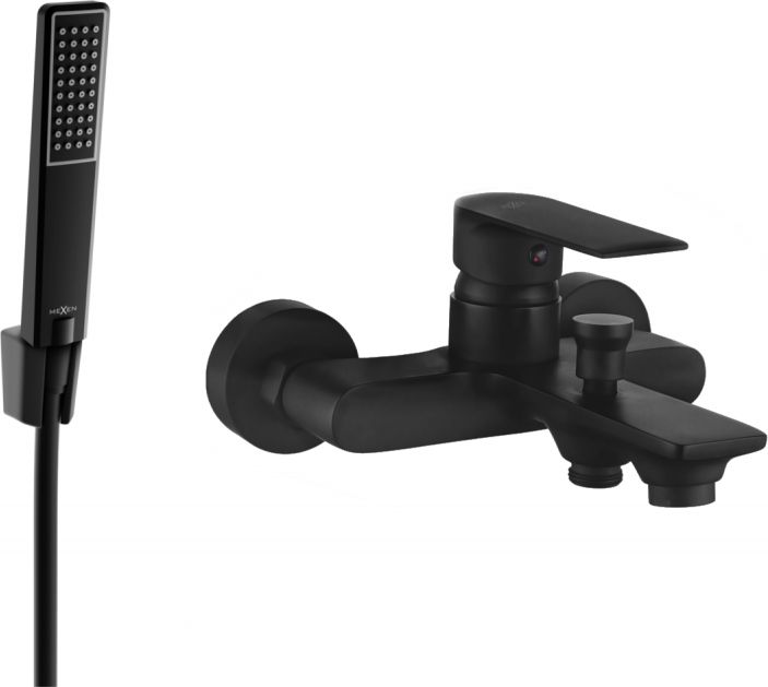 Mexen Mexen Royo R72 bateria wannowa z zestawem prysznicowym, czarna - 7223R72-70