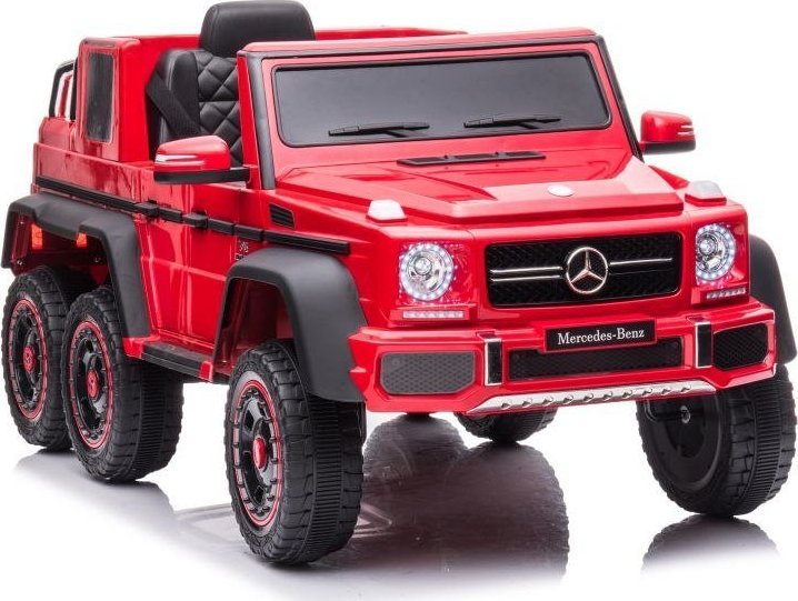 Lean Cars Auto Na Akumulator Mercedes Benz G63 6X6 Czerwony