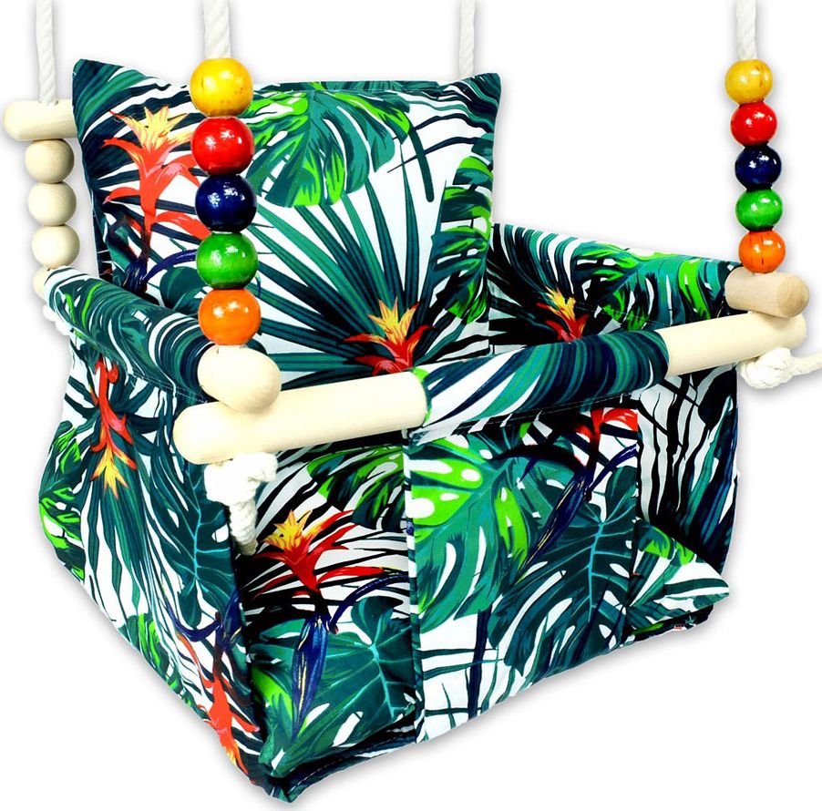 Huśtawka Elior Drewniana huśtawka dla dzieci palmy - Berma