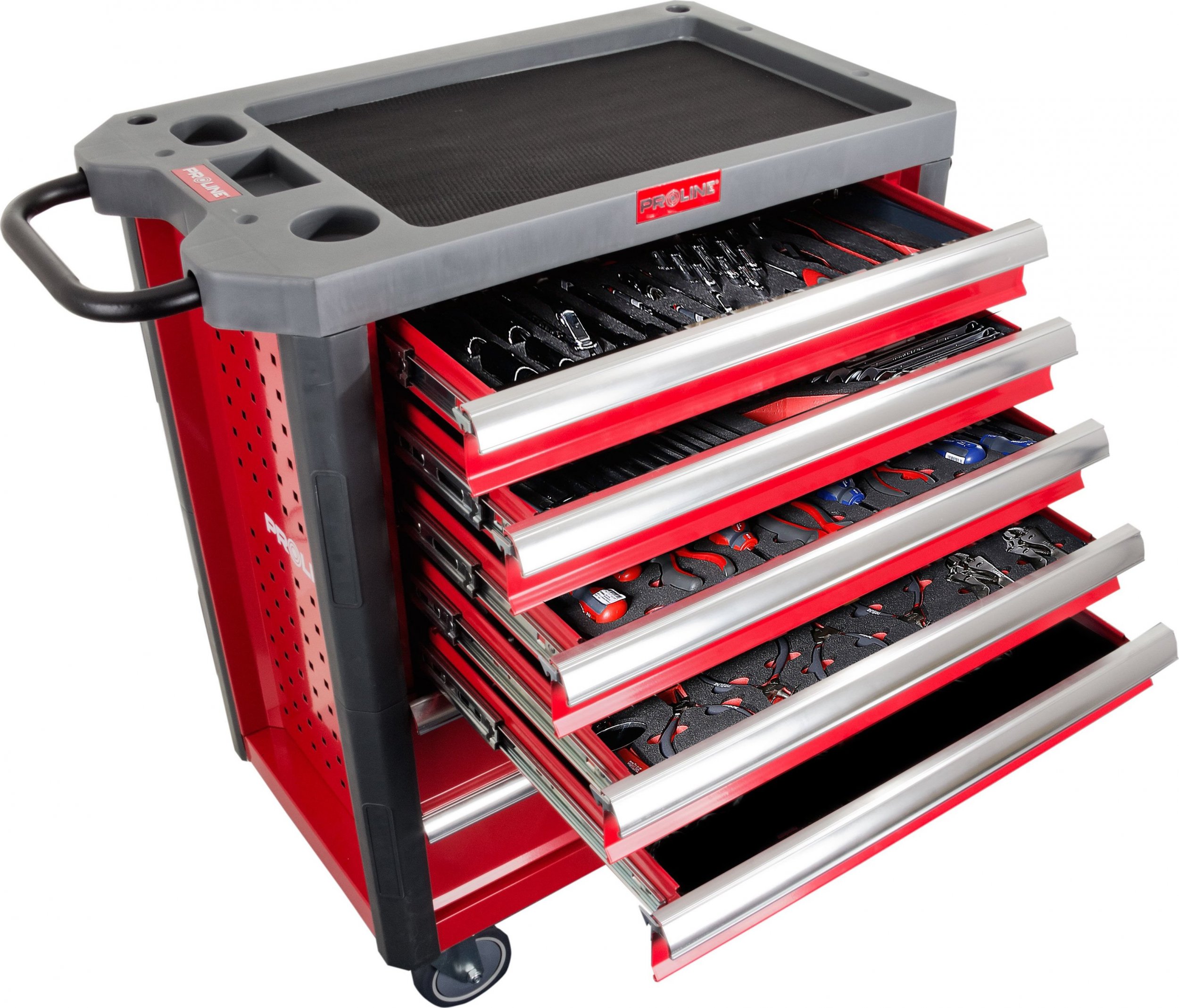 Pro-Line Szafka narzędziowa 7 szuflad z wyposażeniem 250 el.
