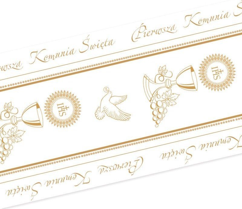 BIEŻNIK komunijny Złoty Kielich 40cmx10m