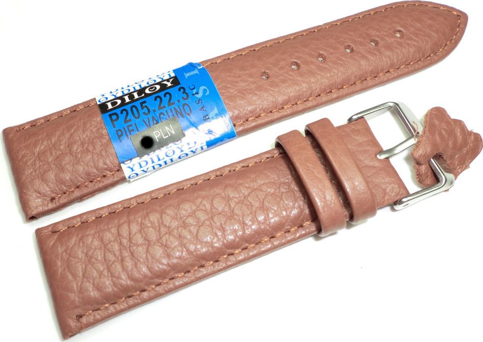 Diloy Skórzany pasek do zegarka 22 mm Diloy P205.22.3 uniwersalny