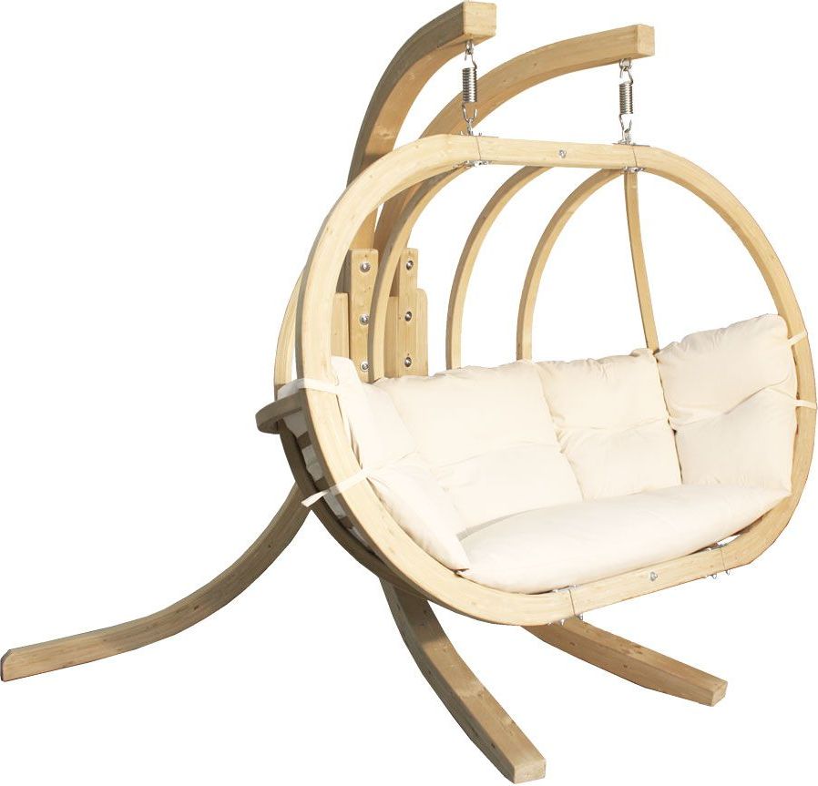 Elior Podwójny fotel wiszący do ogrodu ecru - Parys 3X