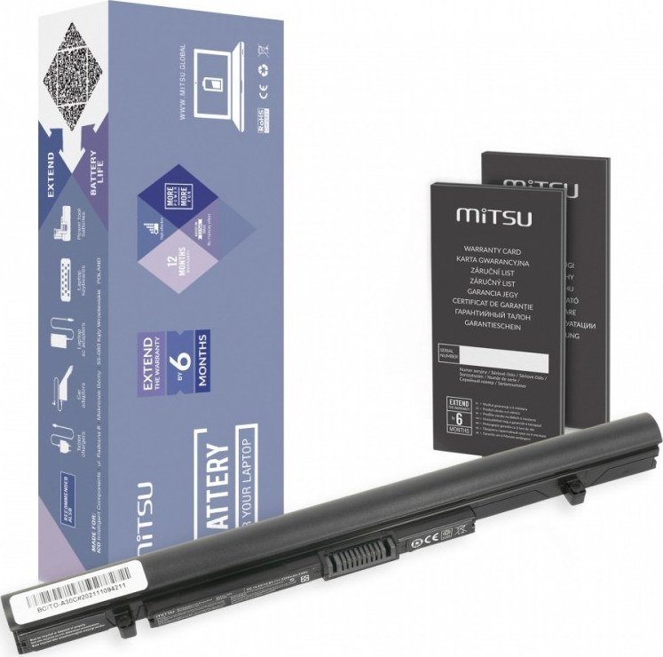 Bateria Mitsu Bateria do Toshiba A30-C, A40-C 2200 mAh (33 Wh) 14.8 - 14.4 Volt