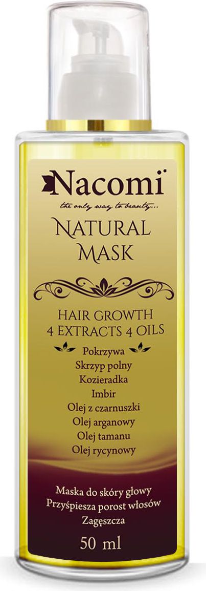 Nacomi Maska naturalna do skóry głowy 50 ml