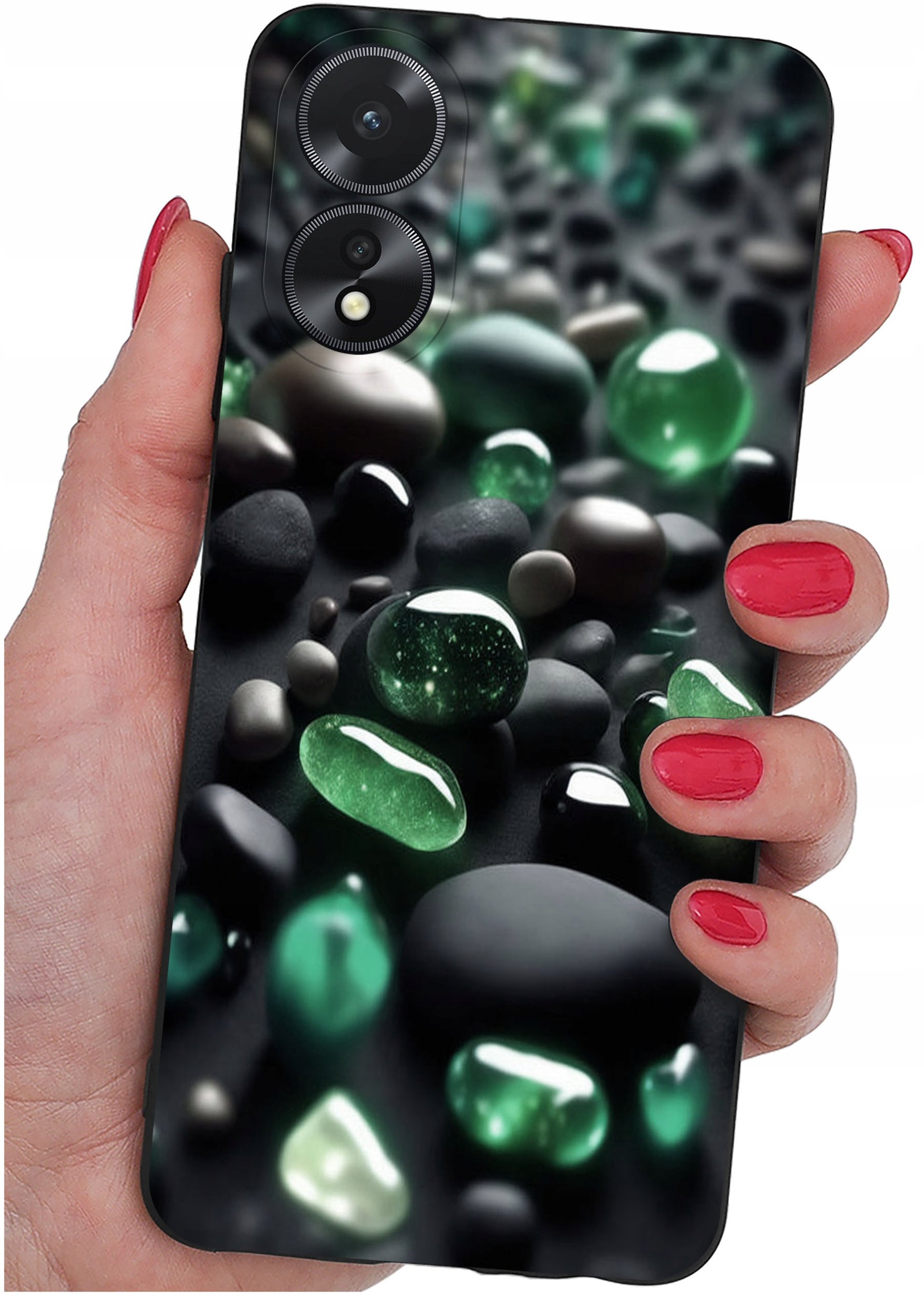 ETUI do Oppo A38 4G WZORY |SILIKONOWE MATT CASE + SZKŁO 9H