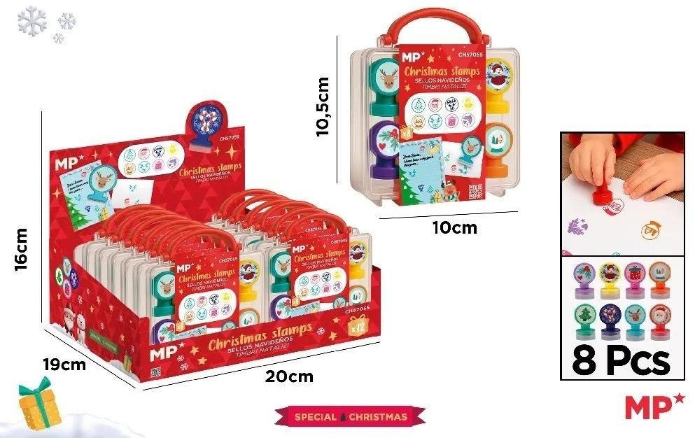 Stempleki świąteczne 8szt