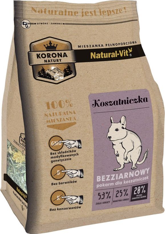 Natural-Vit Pokarm karma koszatniczki Korona Natury 750 g uniwersalny