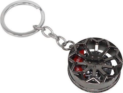 Breloczek MTuning Brelok Felga Custom Czarna z zaciskiem