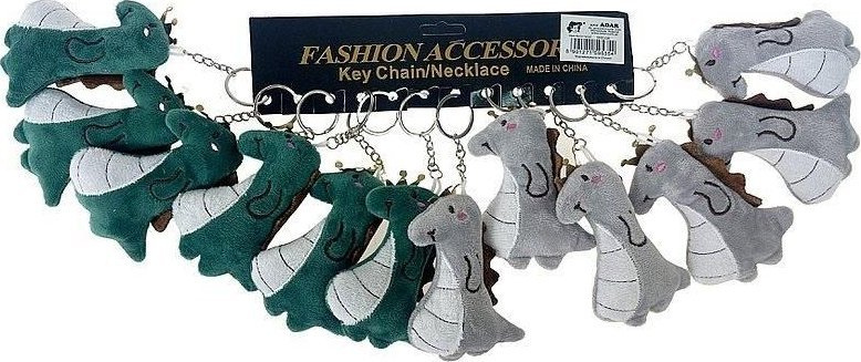 Brelok pluszowy smok 9,5cm (12szt)