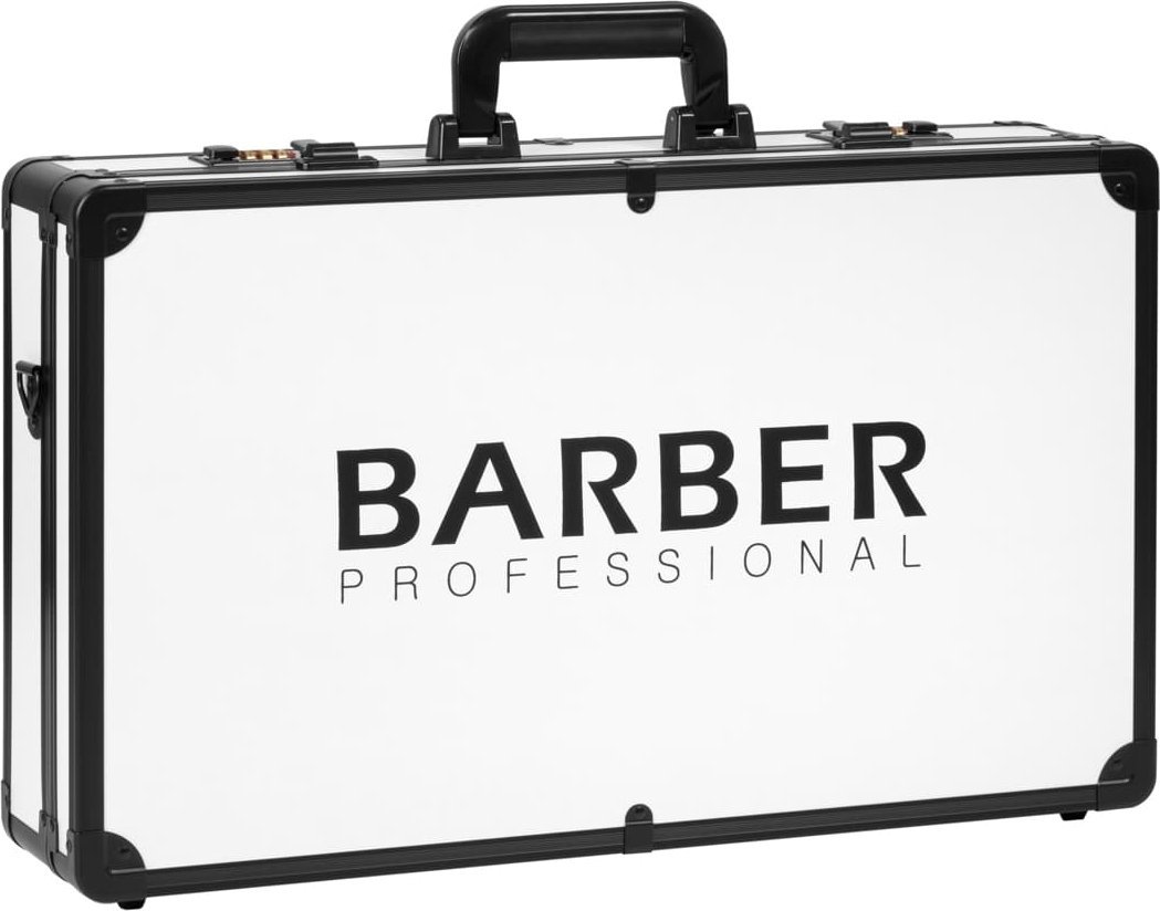 Activeshop Walizka fryzjerska barberska biało czarna