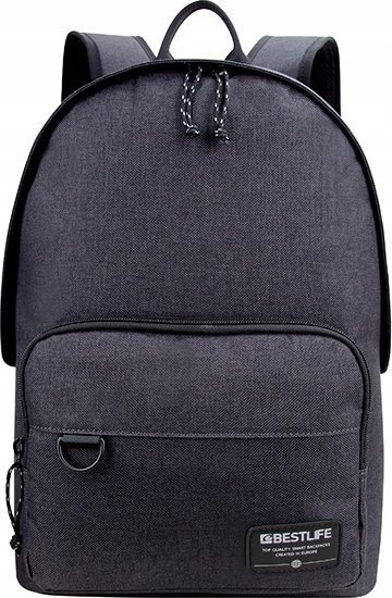 Plecak Bestlife Plecak na notebook 15,6", Devon, szary, poliester, Bestlife