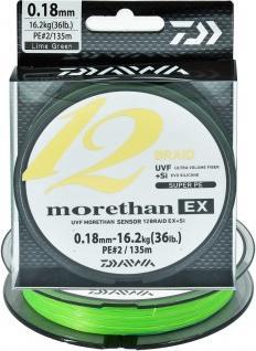 Daiwa 12695-018 - DAIWA PLECIONKA MORETHAN 12-BRAID EX+SI 0,18/135m uniwersalny