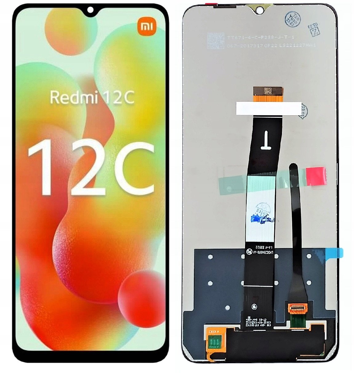 WYŚWIETLACZ EKRAN LCD DO XIAOMI REDMI 12C 22120RN86G 22120RN86I 22126RN91Y