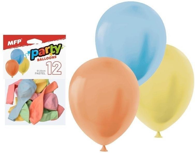 Balon dmuchany pastel 23cm 12szt