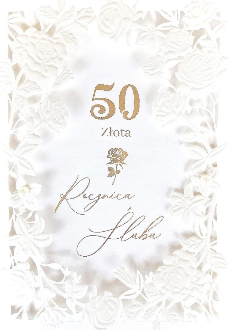 Karnet Rocznica Ślubu 50
