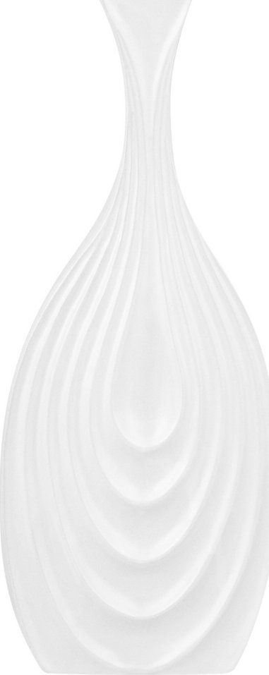 Beliani Wazon dekoracyjny ceramiczny 39 cm biały THAPSUS!