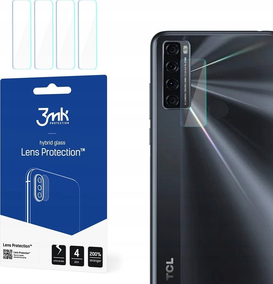 3MK 3mk ochrana kamery Lens Protection pro TCL 20SE (4ks)