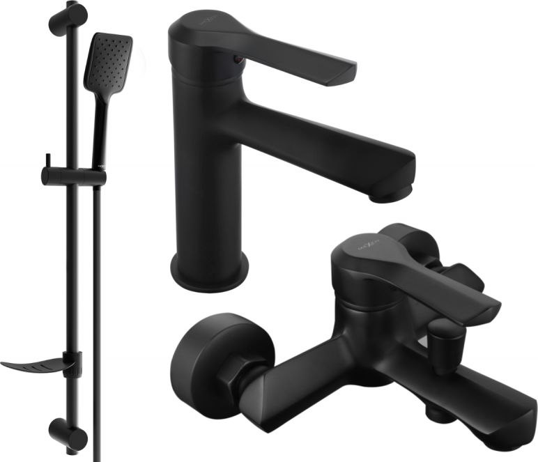 Mexen Mexen Sabre DF62 zestaw wannowy, czarny - 72103DF62-70