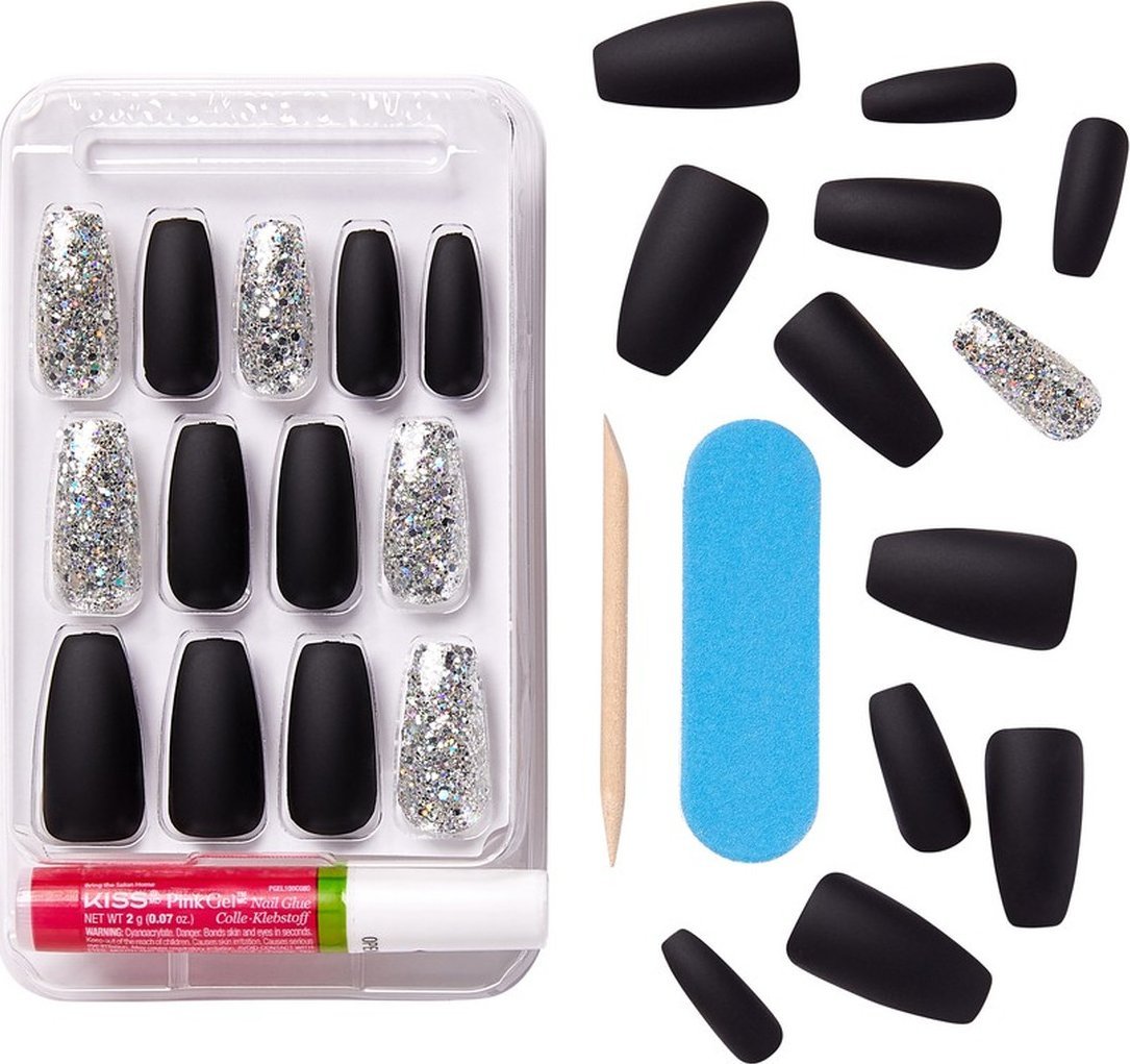 Kiss Sztuczne paznokcie gel fantasy-a whole new (rozmiar l) 1op.(24szt)