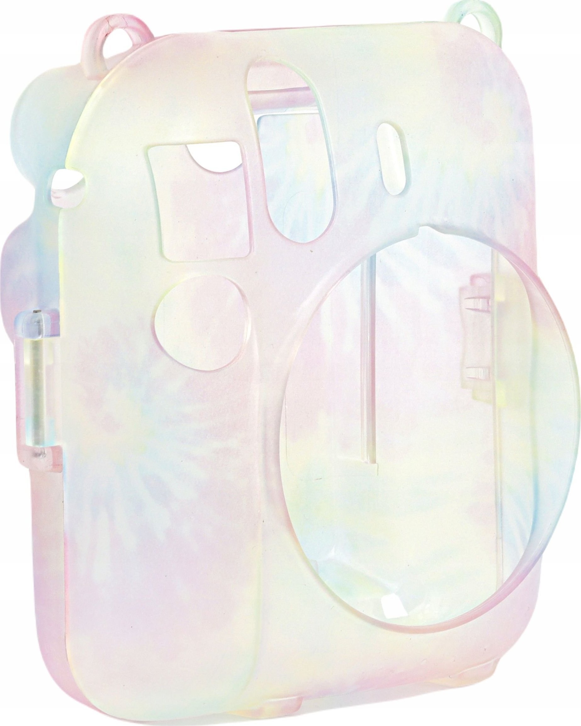 Pokrowiec LoveInstant Futerał Etui Pokrowiec Case do FujiFilm INSTAX Mini 12 + Kieszeń na Zdjęcia / Wielokolorowy Jasny