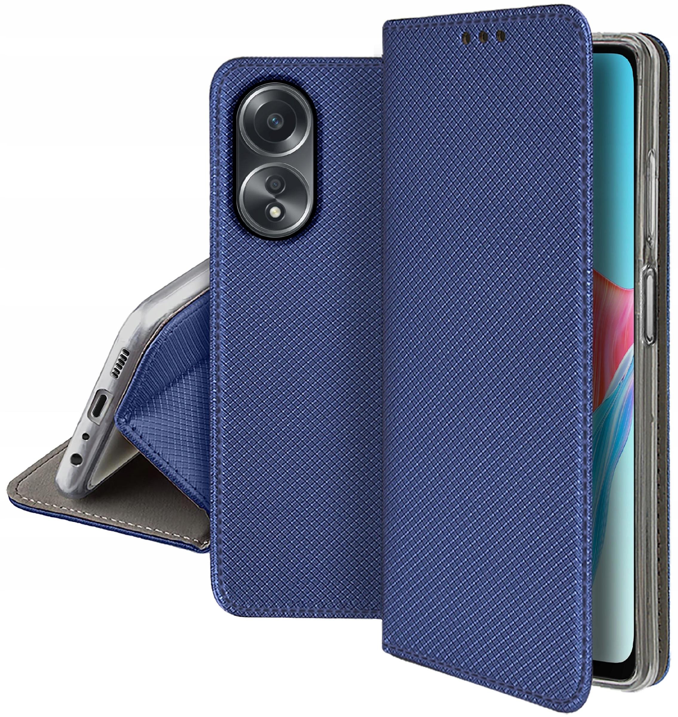 Etui do Oppo A58 4G SMART MAGNET CASE PORTFEL + SZKŁO 9H