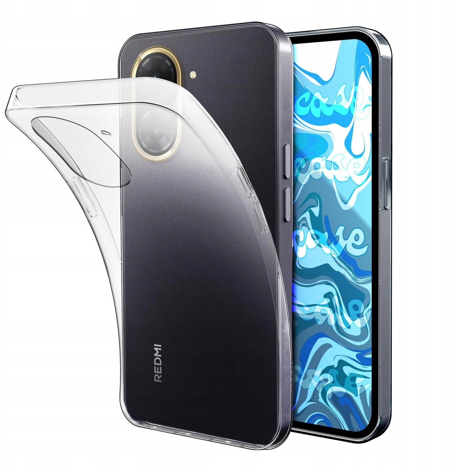 4kom.pl Etui Do Xiaomi Redmi A5 (Przezroczysty, Silikonowy, Obudowa, Case, Plecy)